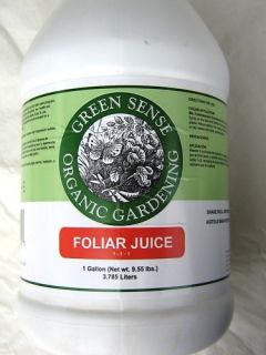 Foliar Juice Organic Liquid Plant Food Fertilizer 1 Gal