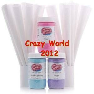 New Fun Cotton Candy Express Floss Sugar and Cones Kit