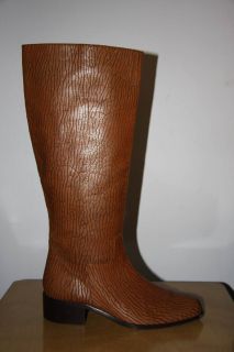 flavio gatto boutique brown leather boots 75 7 5 8 xln