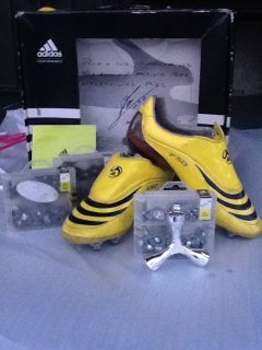 Adidas F50 Tunit Soccer Cleats Sz US 8 Yellow Black