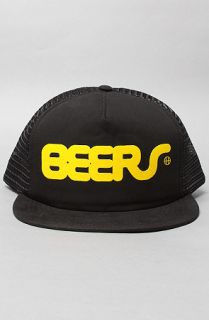 HUF The Beers Trucker Hat in Black Concrete