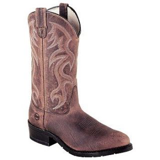 Mens Double H 12 AG7 Ice Work Western Light Brown 