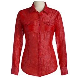  New Ariat Wms L s Finley Shirt 10007561 Rouge