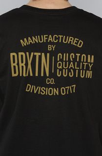 Brixton The Index Tee in Black Concrete