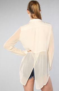 Free People The Best of Both Worlds Buttondown Top in Ivory