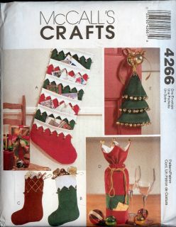 Christmas Holiday Stockings Gift Bag Card Holder Pattern Factory Folds