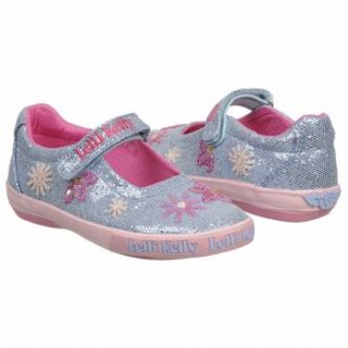 Kids Lelli Kelly  Glitter Jewel Dolly T/P Light Blue Glitter Shoes