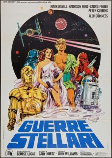 Star Wars Original Movie Poster Italian 2 Foglio 1977