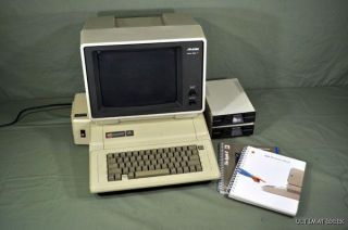 apple computer inc apple iie computer system with two 5 25 floppy