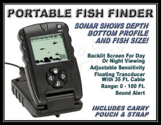 Pro Angler Portable Electronic Sonar Fish Depth Finder