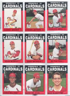 1988 Springfield Cardinals John Murphy florissant MO