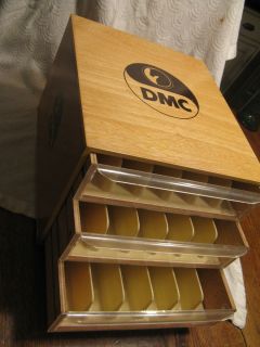 DMC Embroidery Floss Wood Cabinet Storage Box