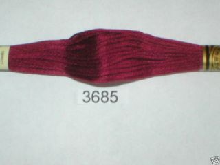 3685 DMC Hand Embroidery Floss Thread 100 Cotton