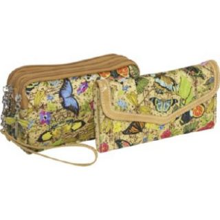 Handbags Sydney Love 3 Zip Wristlet & Wallet Botanical 