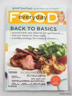  Stewart Food Everyday Magazine September 2009 Back to Basics