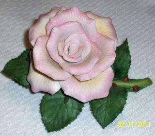 Vint Tea Rose Lenox Porcelain Garden Flowers Floral