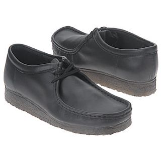 Mens Clarks Wallabee Low Black Leather 