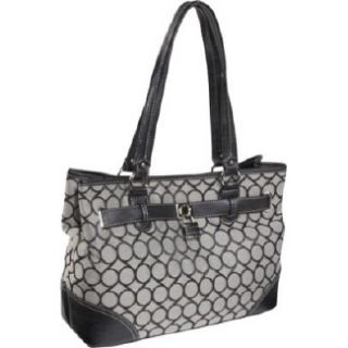 Handbags Nine West 9 Jacquard Shopper Black/Ivory 
