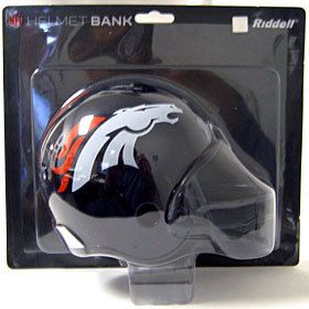 Denver Broncos Riddell NFL Mini Football Helmet Bank