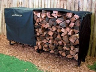  Outdoor Landmann Firewood Log Steel Rack Storage Shelter 