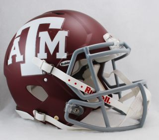  an authentic, fully equipped gameday Revolution Speed football helmet