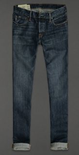 Abercrombie & Fitch Mens Jeans A&F SKINNY JEAN Medium Wash Denim 34/32