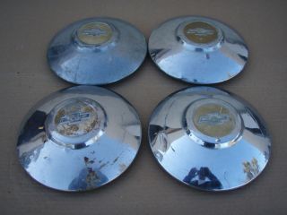  Chevrolet Chevy Used Set of 4 Hub Cap Tire Wheel Covers Hubcaps