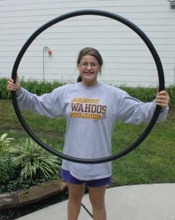 Fitness Hoop 3lb Weighted Hula Hoop One Piece w Video