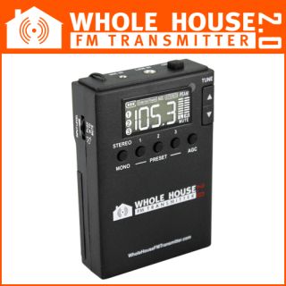 Whole House FM Transmitter 2 0 for Home Stereo TV Audio Car  Radio