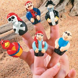 12 Pirate Finger Puppets Dozen Birthday Party Favors