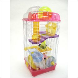 Level Clear Plastic Hamster/Mice Cage OUR SKU# YML1092 MPN H3030BL