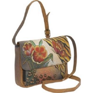 Handbags Anuschka Cross Shoulder Small Organizer Premium Floral Safar