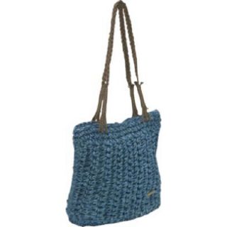 Cappelli Crochet Cornhusk Bag Turquoise