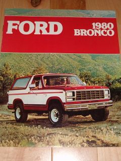 1980 Ford Bronco 8 Page Sales Brochure Ad
