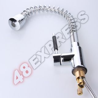 Cold&Hot Retractable Brass Water Faucet Tap Kitchen Sink Basin
