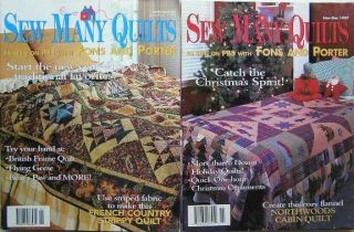 Fons Porter Love of Quilting Sew Many Quilts Magazine Pattern Lot