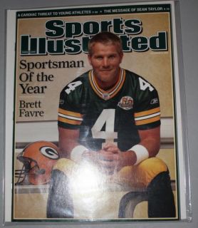 Brett Favre Sports Illustrated 12 10 2007 Green Bay Packers Sportsman