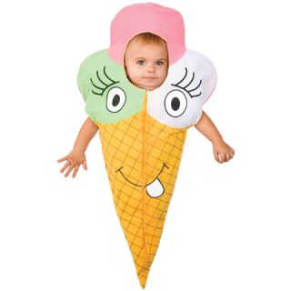 Infant Toddler Childs Ice Cream Cone Costume Food Baby Bunting Jumper