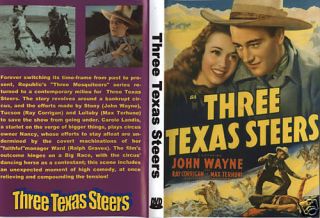 THREE TEXAS STEERS rare John Wayne DVD