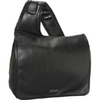 Handbags Bisadora Black Glazed Leather Messenger Black 