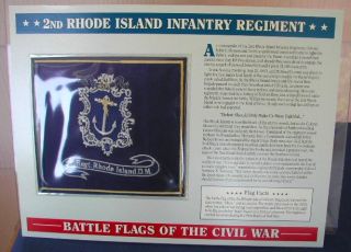 2nd Rhode Island Infantry Regiment Civil War Flag Patch