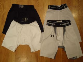 UNDER ARMOUR FOOTBALL GIRDLES SHORTS LOT BOYS LARGE YLG COMPRESSION