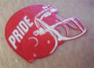 Red Football Helmet Pride 50 Tattoos Lot Cheer Team
