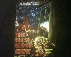 THE FLESH AND BLOOD SHOW shirt xxl HORROR MOVIE GORE GRINDHOUSE
