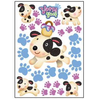 Dog Footprint Kid Wall Removable Accent Home Decals Stickers 228