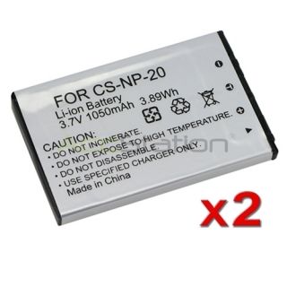 Battery for Casio NP 20 NP20 Exlim EX Z70 S770 S880