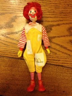 Remco 1976 McDonalds Ronald McDonald Clown 8 Action Figure Doll Ad