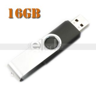 New 16GB 16 GB 16G USB 2.0 Flash Memory Drive Fold Pen Black