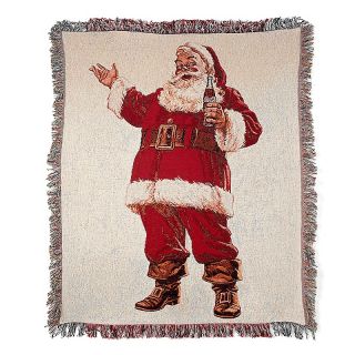 COCA COLA Santa Throw and Holiday Sign Pillow Set   EXCLUSIVE