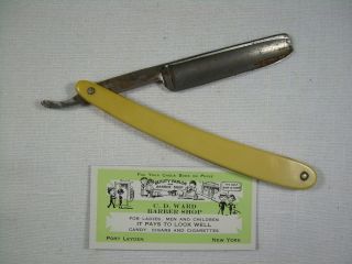 Vintage Straight Razor M Jung New York Made in Germany No 80
